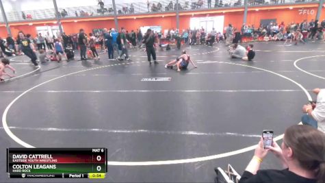 75 lbs Semifinal - David Cattrell, Eastside Youth Wrestling vs Colton Leagans, Hard Rock