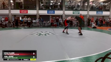 181-190 lbs Round 1 - Kyle Clark, Fox Lake Wrestling Club vs Phil Shaw, Lion Hearts Wrestling