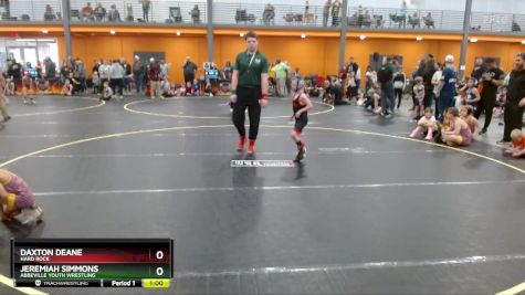 55 lbs Quarterfinal - Daxton Deane, Hard Rock vs Jeremiah Simmons, Abbeville Youth Wrestling