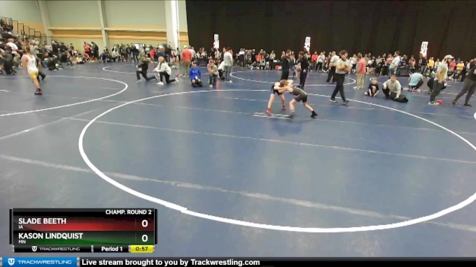 68 lbs Cons. Round 3 - Kason Lindquist, Owatonna vs Eli Richter, WCA (West  Central Area)