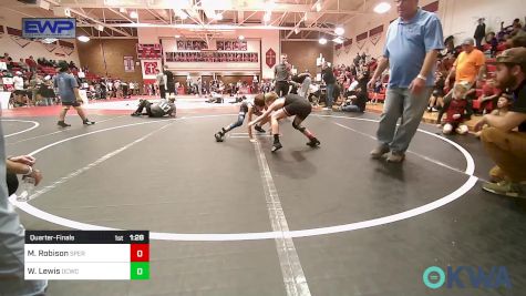 70 lbs Quarterfinal - Michael Robison, Sperry Wrestling Club vs Walker Lewis, Dark Cloud Wrestling Club