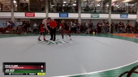 181-190 lbs Round 2 - Kyle Clark, Fox Lake Wrestling Club vs Joe Rice, Team Ghost