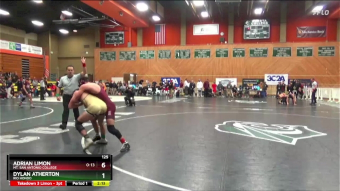 125 Lbs Semifinal Dylan Atherton Rio Hondo Vs Adrian Limon Mt San