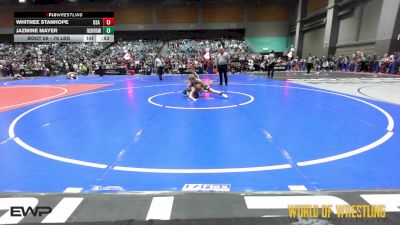 76 lbs Consi Of 4 - Whitnee Stanhope, USA Gold vs Jazmine Mayer, Fallon Outlaws Wrestling Club