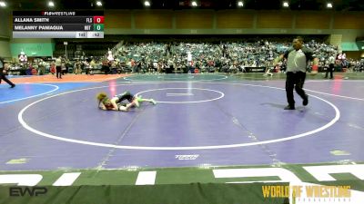 54 lbs Consi Of 4 - Allana Smith, Florida Scorpions vs Melanny Paniagua, Hot Shots Wrestling