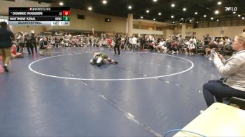 150 lbs Quarterfinal - Dominic Ruggieri, Alabama Elite vs Matthew Krail, Brother Melchior Wrestling Clu