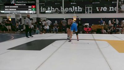 162 lbs Semifinal - Seth Goodman, Misdirection - HSC vs Max Mennan, Broad Axe Green - HSC