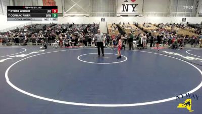 65 lbs Cons. Round 1 - Cormac Rider, Ogdensburg Youth Wrestling Association vs Ryker Wright, Journeymen Wrestling Club