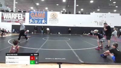 49 lbs Rr Rnd 2 - Leland Reeves, Steel Valley Renegades vs Ryland Maletto, Mosers Mat Club