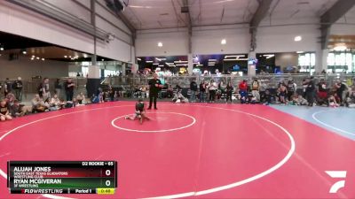 65 lbs Quarterfinal - Alijah Jones, South East Texas Gladiators Wrestling Club vs Ryan McGiveran, 3F Wrestling