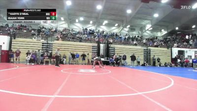 175 lbs Champ. Round 3 - Kadyn O`Neal, Mishawaka High School vs Isaiah York, Whiteland