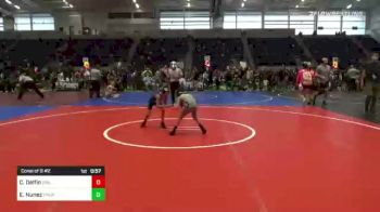 57 lbs Consi Of 8 #2 - Caleb Delfin, Driller WC vs Eric Nunez, Pounders WC