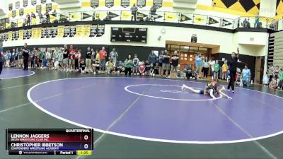 74 lbs Quarterfinal - Lennon Jaggers, Delta Wrestling Club Inc. vs Christopher Ibbetson, Contenders Wrestling Academy