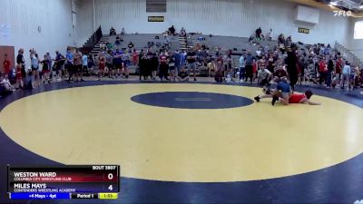 92 lbs Champ. Round 1 - Weston Ward, Columbia City Wrestling Club vs Miles Mays, Contenders Wrestling Academy