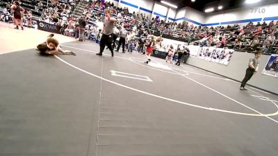 55 lbs Quarterfinal - Ayden Thomas, OKC Saints Wrestling vs Bentley Hausam, Tecumseh Youth Wrestling