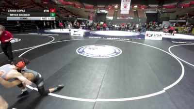 113 lbs Semis - Caden Lopez, Woodlake Tiger Wrestling Club vs Bryce Dacoco