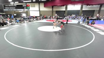 100 lbs 1st Place Match - Noah Kovach, Azle vs Lila Breedlove, Borger