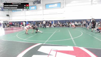 C-132 lbs Round Of 32 - Logan Christopher, MI vs Georgie Mamakos, WV