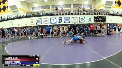 110 lbs Cons. Round 3 - Martez Smith, Panther Wrestling Club vs Jackson Tester, Franklin Wrestling Club