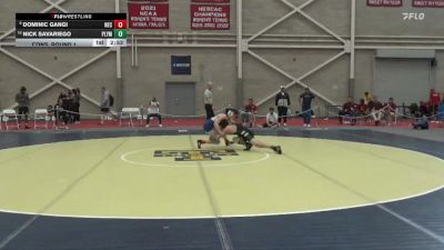 125 lbs Cons. Round 1 - Nick Savariego, Plymouth State vs Dominic Gangi, New England College