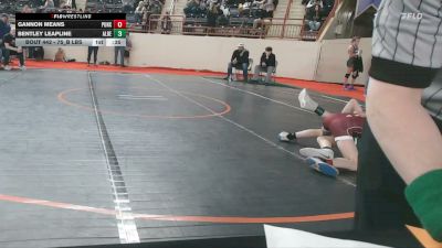 75_B lbs Consi Of 32 #2 - Gannon Means, Punxsutawney vs Bentley Leapline, Albert Gallatin
