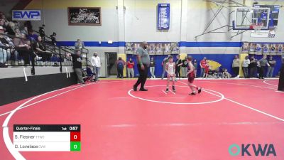 55-58 lbs Quarterfinal - Simon Flesner, Team Tulsa Wrestling Club vs Dean Lovelace, Caney Valley Wrestling