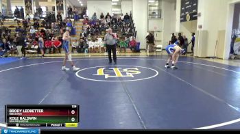 128 lbs Cons. Round 2 - Brody Ledbetter, Reeltown vs Kole Baldwin, Beauregard HS