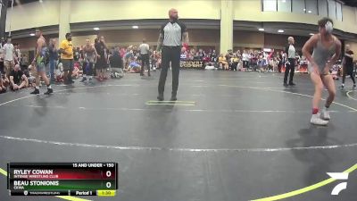 150 lbs Champ. Round 1 - Beau Stonionis, CKWA vs Ryley Cowan, Intense Wrestling Club