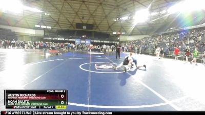 126 lbs Cons. Round 2 - Austin Richards, Thunder Mountain Wrestling Club vs Noah Dulitz, White River Hornets Wrestling Club