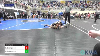 64 lbs Consolation - Demitri Strange, Woodland Wrestling Club vs Bracen Bloxsom, Tonkawa Takedown Club