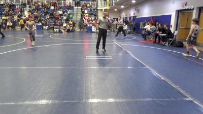 87 lbs Round Of 16 - Maddox Plambeck, Bishop McCort vs Kolby Blake, Mahindra