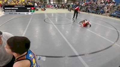 50 lbs Cons. Round 4 - Bowon Wecker, St. Mary`s Cardinals WC vs Carter Haag, Nebraska Elite