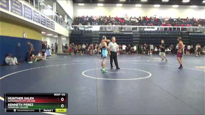 174 lbs Champ. Round 1 - Kenneth Perez, Moorpark College vs Munther Saleh, Sacramento City College