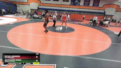 285 lbs Semifinal - Rayshawn Dixon, Ferrum College vs Myles Johnson, Ohio Northern