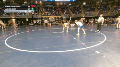 96 lbs Round Of 16 - Brantley Shaffer, Jersey Shore vs Jake Schmitt, Saegertown