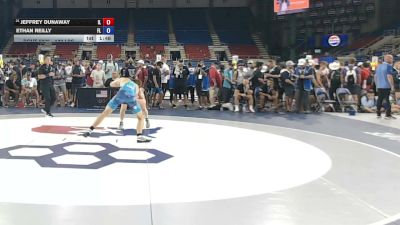 132 lbs Cons. Sub-quarters - Jeffrey Dunaway, Illinois vs Ethan Reilly, Florida