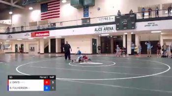 65 lbs Round 3 (6 Team) - JAYLAND DAVIS, WARRIOR RTC vs BLAIN FULKERSON, UNION COUNTY