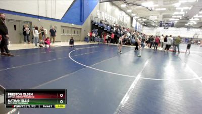 92 lbs Semifinal - Nathan Ellis, Olympus Wrestling vs Preston Olsen, Uintah Jr High Wrestling