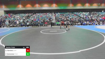 120 lbs Quarterfinal - Steve Romero, Toppenish vs Zaidyn Quinonez, Pomona