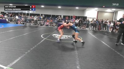 132 lbs Round Of 32 - Ava Strayer, IN vs Victoria Espinoza, CA
