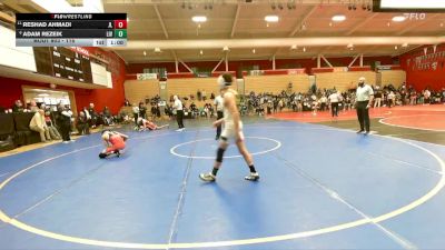115 lbs Cons. Round 5 - Adam Rezeik, Livermore vs Reshad Ahmadi, James Logan