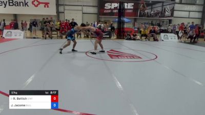 57 kg Round Of 64 - Riley Bettich, Statesmen Wrestling Club vs Jeffrey Jacome, Bulldog Elite