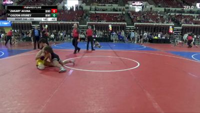 123 lbs Cons. Semi - Zakary Acuna, Darkhorse Wrestling Club vs Colton Storey, Silver Valley Wrestling Club