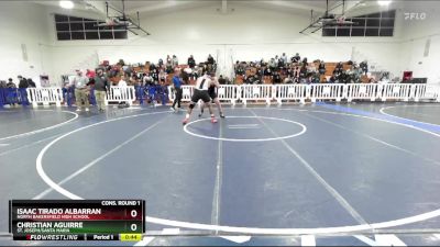 215 lbs Cons. Round 1 - Isaac Tirado Albarran, North Bakersfield High School vs Christian Aguirre, St. Joseph/Santa Maria