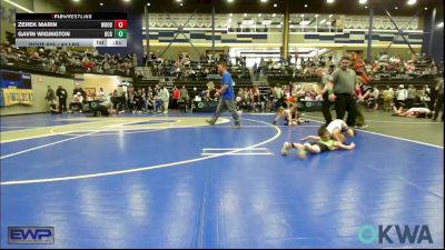 43 lbs Consolation - Zerek Marin, Woodward Youth Wrestling vs Gavin Wigington, Blaine County Grapplers