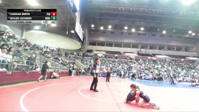 52 lbs Cons. Semi - Myles Lechner, Beebe Badgers Wrestling Club vs Canaan Smith, Panther Youth Wrestling-CPR