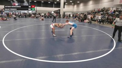 138 lbs Cons. Rd Of 64 - Jayden Hernandez, ISI Wrestling Club vs Isaac French, Dubuque Wrestling Club