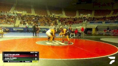 D4-215 lbs Quarterfinal - Juan Flores, Yuma Catholic vs Austyn Nelson, Morenci Jr./Sr.