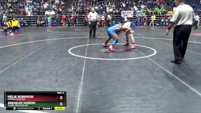 126 lbs Champ. Round 2 - Brendan Nardin, Alber Athletics WC vs Melik Robinson, Springs Elite WC