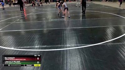 70 lbs Cons. Round 2 - Eli Hailey, Junior Rockets Wrestling Club vs Lincoln Pilant, Elite Wrestling Academy